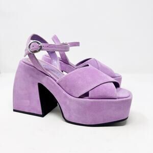 Nodaleto Bulla Joni Platform Sandals Lavender Suede EU 37